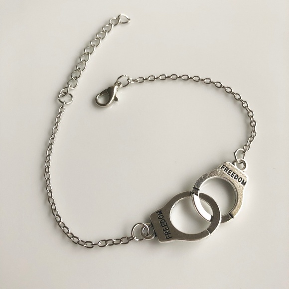 Jewelry - 3/$15 NEW Handcuffs Freedom bracelet